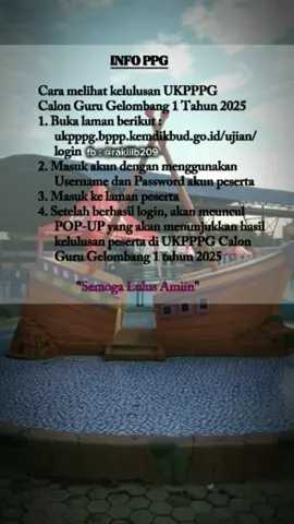 Cara melihat kelulusan UKPPPG calon guru gelombang 1 tahun 2025. #ukpppg #calongurugelombang #kelulusanukpppg #tahun2025 
