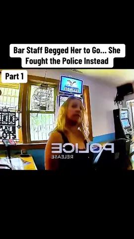 Bar Staff Begged Her to Go… She Fought the Police Instead #cops #copsoftiktok #law #viral #bodycam 