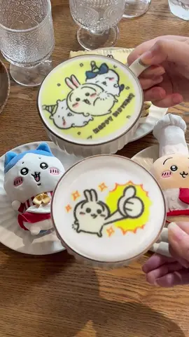 TikTok Made Me Drink Chiikawa Coffee 😍☕ #chiikawa #multicolor  #latteart #cutecoffee #coffeelovers     