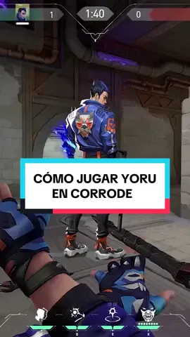Los mejores trucos con Yoru en el mapa de corrode! Lineups Yoru. #valoranttips #valorantclips #valorantespanol 