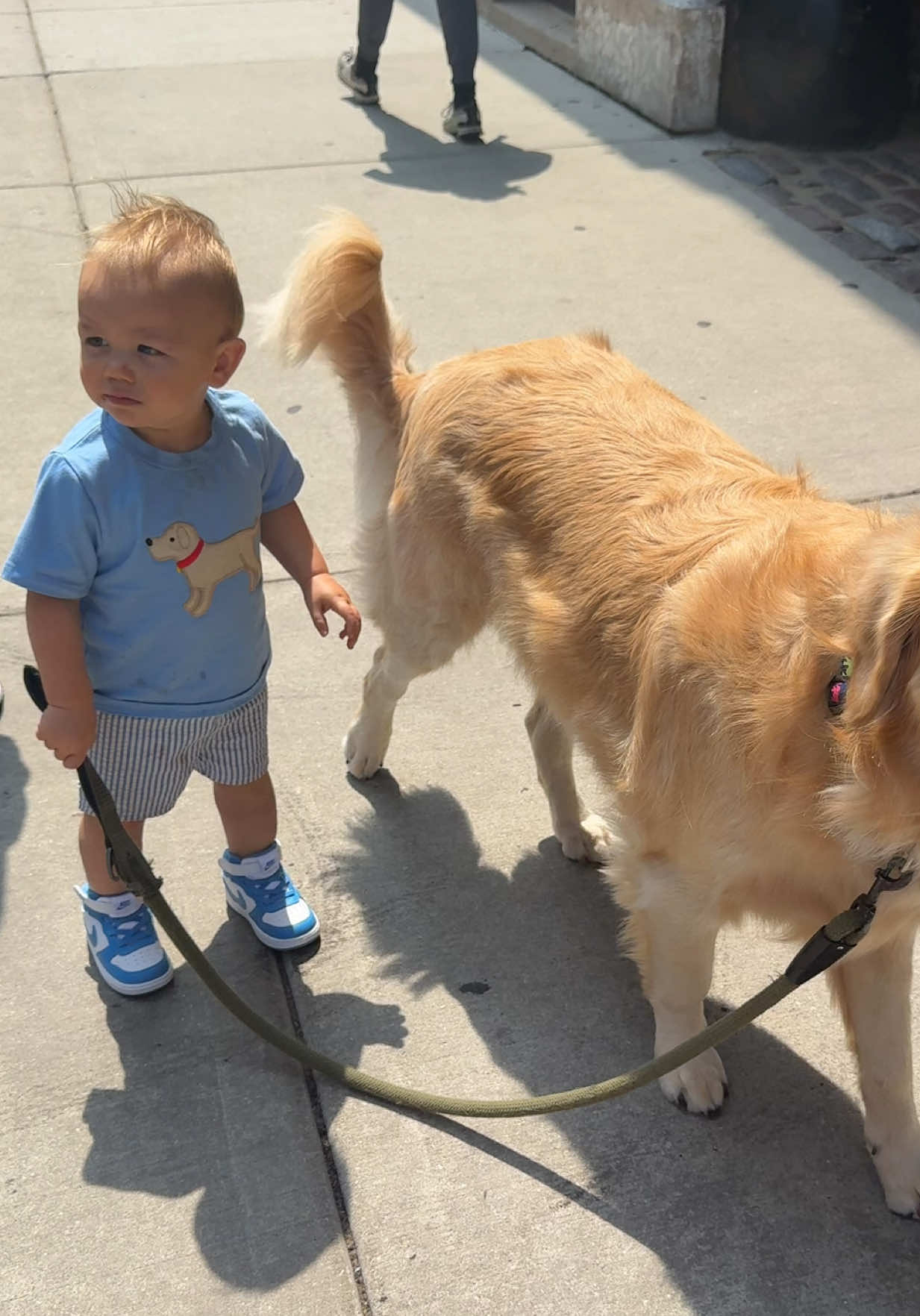 One year old & already keeping up with his best friend 🥹🐾🤍
