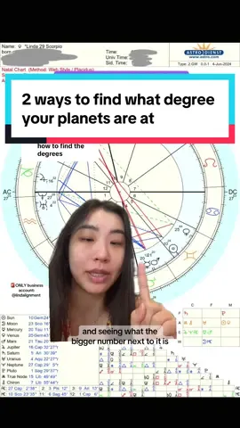 Replying to @tammy2tough what’s the number next to your planet? That’s the degree! #learnastrology #astrologydegrees #astrologyplacements #astrologychart #natalchart 