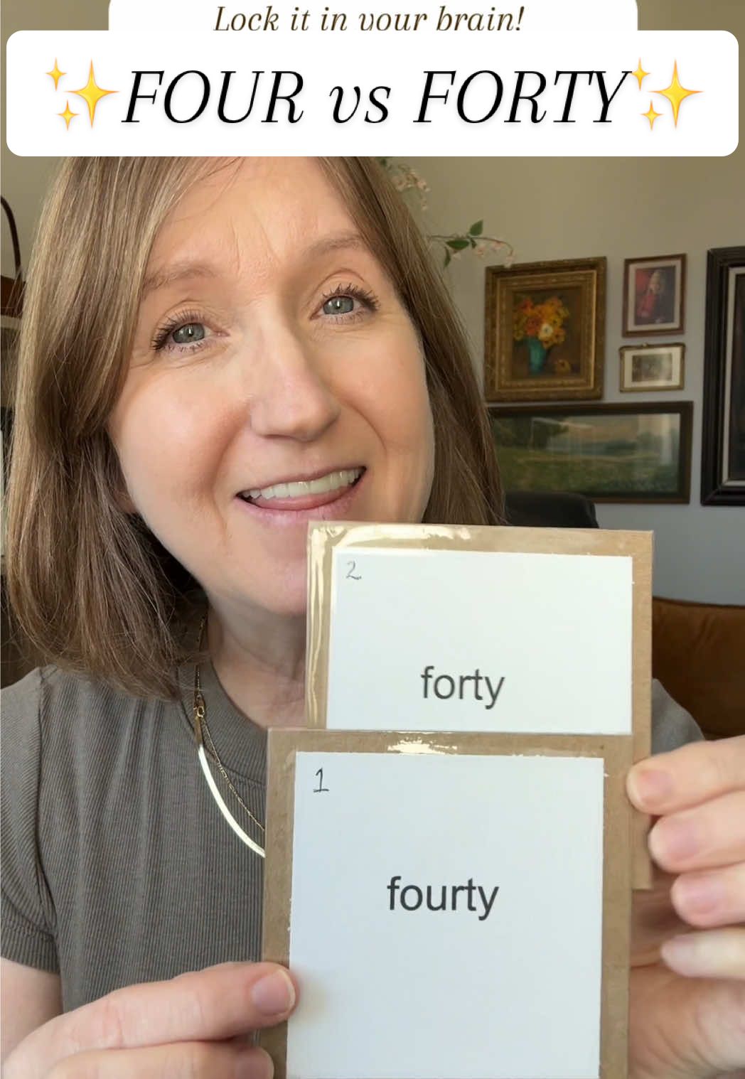 FOUR vs. FORTY. #englishtips #readingteacher #learntoread 