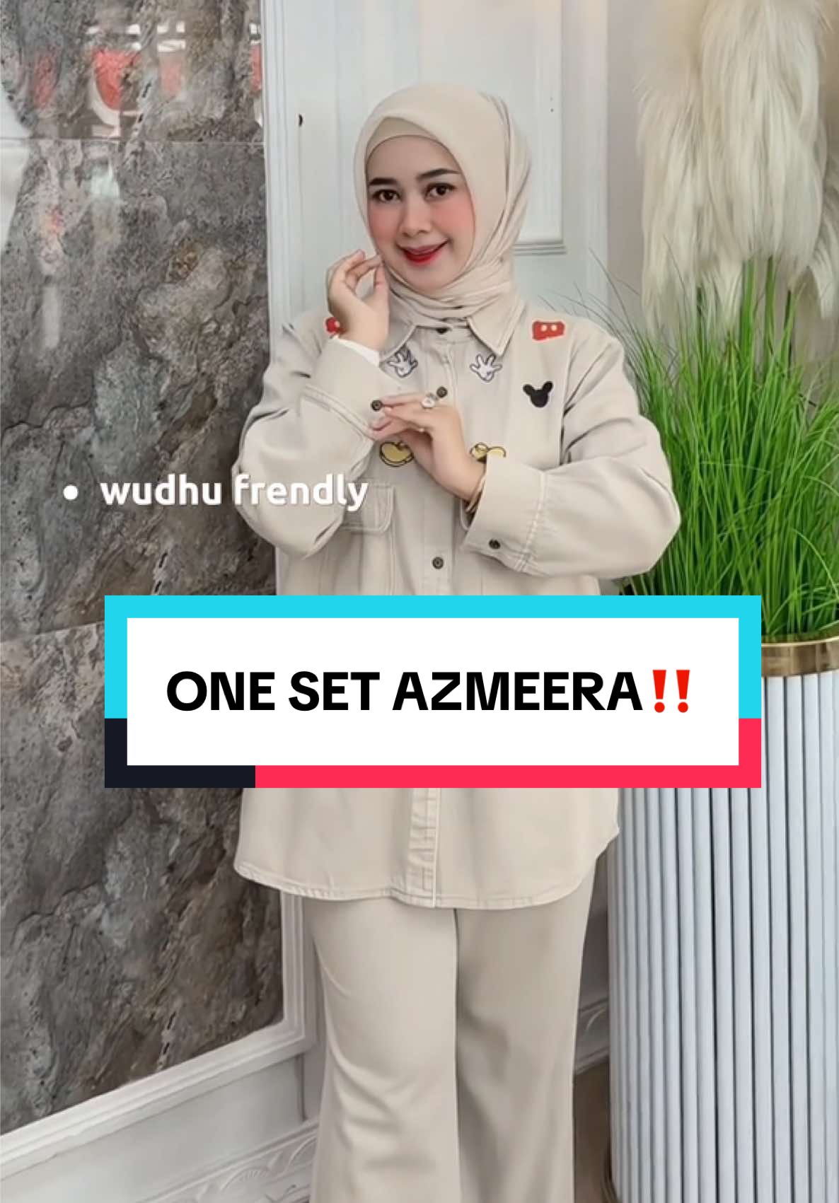 One Set Azmeera By Vanos😍 setelan celana full jeans✨ yukk yg mau check out di keranjang!😉 #promoguncang88 #fyp #styletips #ootdfashion #fulljeans #onesetkekinian #trending 