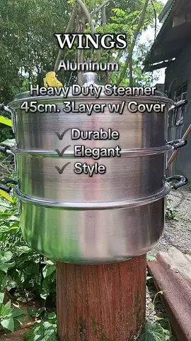 Wings Heavy Duty Steamer  45cm. 3Layer #heavydutysteamer  #steamer  #kitchenware  #cookingware  #fyp 