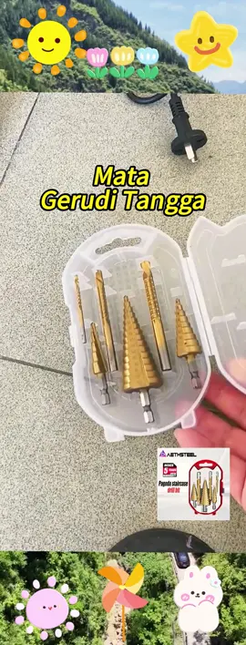 DRILL BIT HOLE SAW STEP akan mudahkan kerja2 tebuk lubang yg bersaiz kecil dan besar. #drillbitholesaw #drillbitsaw #drillbitsawmurah #alatpertukangan #drillbitmurah #drillbitsaw5pcs #drillbitsawviral #tools #alatpertukangan #matagrilltebuklubang #matadrill #tebuklubang #titanium 