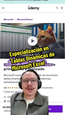 🚀 Curso completo de Microsoft Excel: de CERO a EXPERTO ¿Quieres dominar Excel sin enredos y con ejercicios reales? 📊✨ En este curso aprenderás todo lo que se debe saber para trabajar como un pro en cualquier empresa.  🔎 ¿Qué aprenderás? 	•	Básico: navegación, atajos ⌨️, formatos, referencias absolutas/relativas, funciones esenciales (SUMA, SI, CONTAR.SI, PROMEDIO) 🧱 	•	Intermedio: tablas (Ctrl+T), validación de datos, formato condicional, gráficos y tablas dinámicas 🎯 	•	Avanzado: Power Query para limpiar/combinar datos, dashboards interactivos, KPIs, y vincular a PowerPoint para reportes que se actualizan solos 🔄 	•	Bonus: funciones modernas (BUSCARX, SECUENCIA, TEXTOANTES/TEXTODESPUES) y buenas prácticas para evitar errores ✅ ❓ Preguntas que responderemos 	•	¿Por dónde empiezo si no sé nada? 	•	¿Qué función usar según el problema? 	•	¿Cómo paso de datos crudos a reportes profesionales en minutos? 	•	¿Cómo automatizar tareas repetitivas y auditar fórmulas? 💼 ¿Por qué importa? Porque Excel es la herramienta #1 para analizar, presentar y decidir. Dominarlo te ahorra tiempo, te da confianza y abre oportunidades laborales 📈 📌 3 casos reales que harás en clase 	1.	Reporte de ventas por producto y sucursal con top 10 y % de participación 🛒 	2.	Presupuesto y control de gastos con alertas de vencimientos 💸 	3.	Inventario/proyectos con dashboard y filtros dinámicos 📦 🎓 Inscríbete hoy y pasa de cero a experto con plantillas, prácticas y soporte. ¡El link está en mi perfil! 🔗 #excel #exceltips #exceltutorial #tutorial