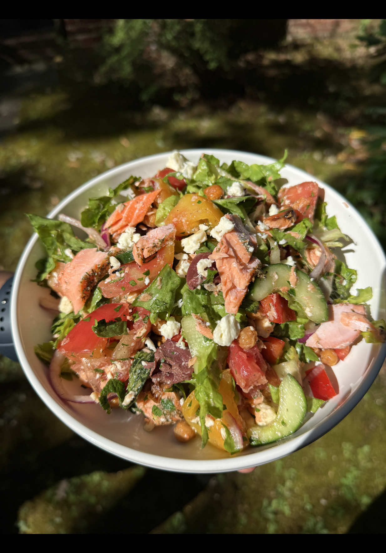 Salmon Chopped Salad  #food #Foodie #EasyRecipe #salad #salmon 