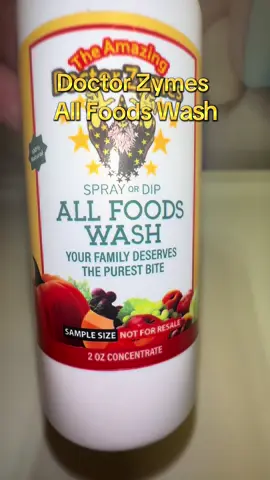 #ad #giftfromtiktokshop #doctorzymes #allfoodwash #cleanfood 