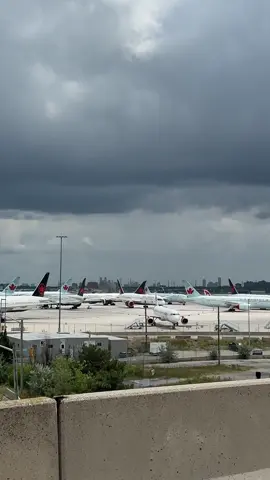 Air Canada Fleet Resting while Flight Attendants Strike  Continues ##aircanada##flightattendant##strike#toronto##yyz