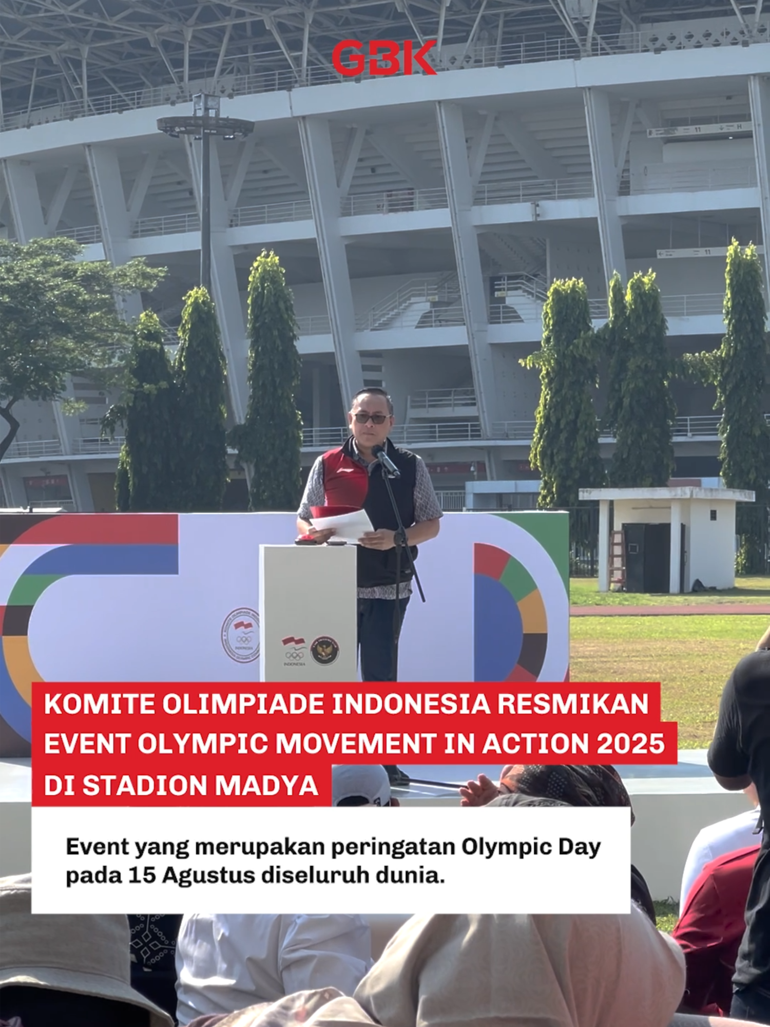 GBK turut mendukung Olympic Movement in Action 2025🙌🏻✨ Hayoo siapa yang kemarin turut hadir di acara seru ini?! Ada berbagai aktivasi caborpadel, panahan, skateboard, atletik, basket 3x3 hingga kegiatan bersama komunitas. Yang serunya adalah…..tersedia coaching clinic! Seruuu🤩🥳 Mari kita dukung timnas Indonesia dalam @olympicsyuk #GBKPeople!🇮🇩
