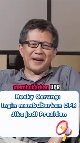Rocky gerung ditanyai jika jadi presiden, jawabannya bikin netizen tepuk tangan