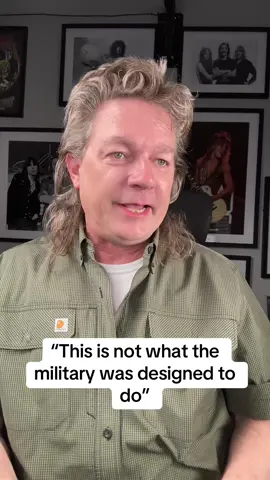 “This is not what the military was designed to do”