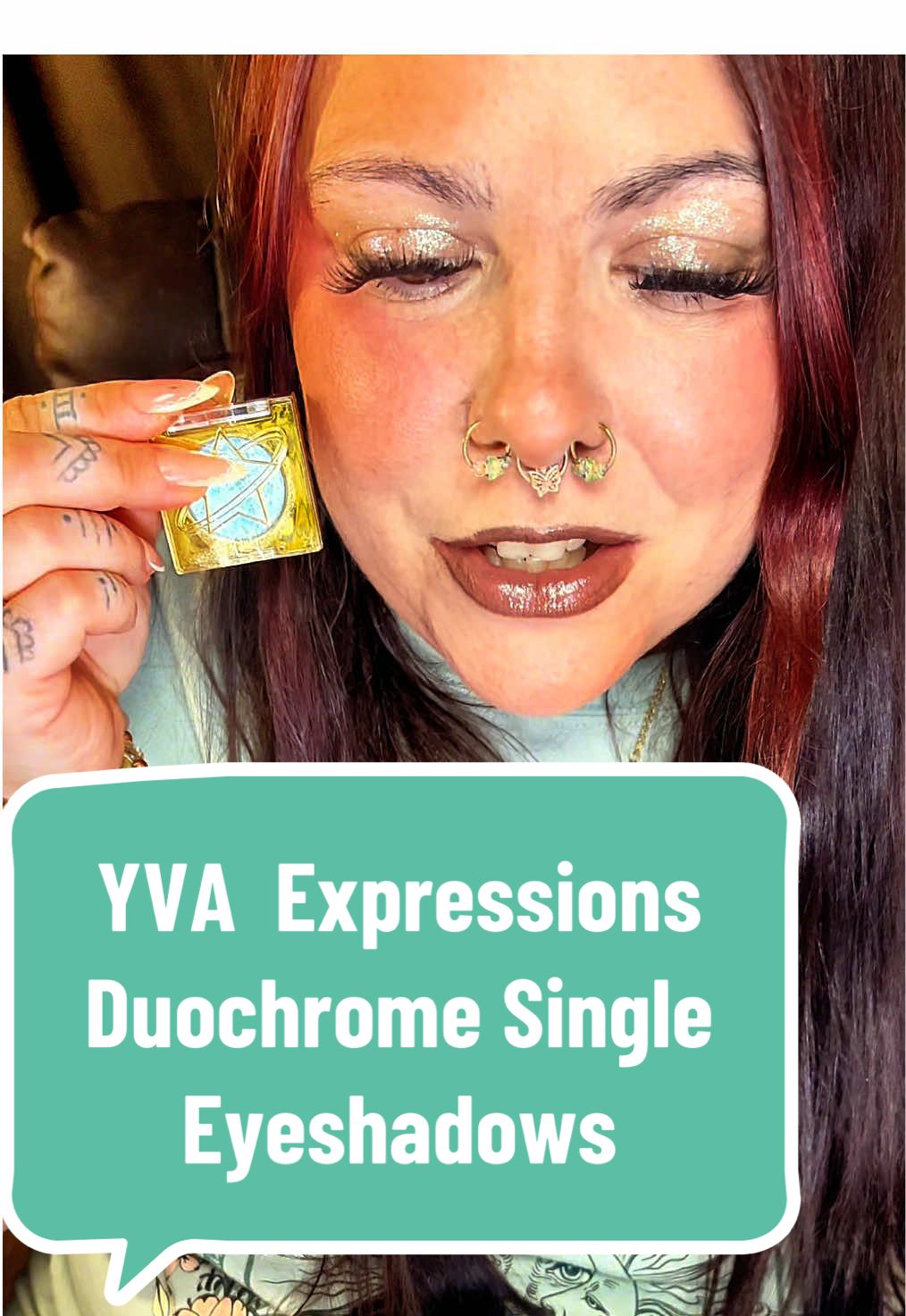 I need every color now!  Check out the link below to see all the beautiful colors!  #duochrome #eyeshadow #makeuplooksforyou @Yva Expressions ✨ 