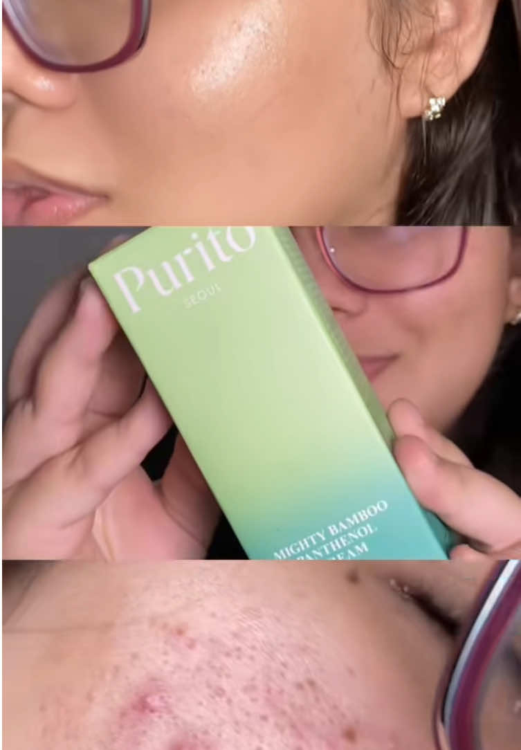 Glowing skin with Purito panthenol cream ✨✨✨✨ #purito #panthenolcream #koreanSkincare #glowcream #glowingskin @PURITO SEOUL 