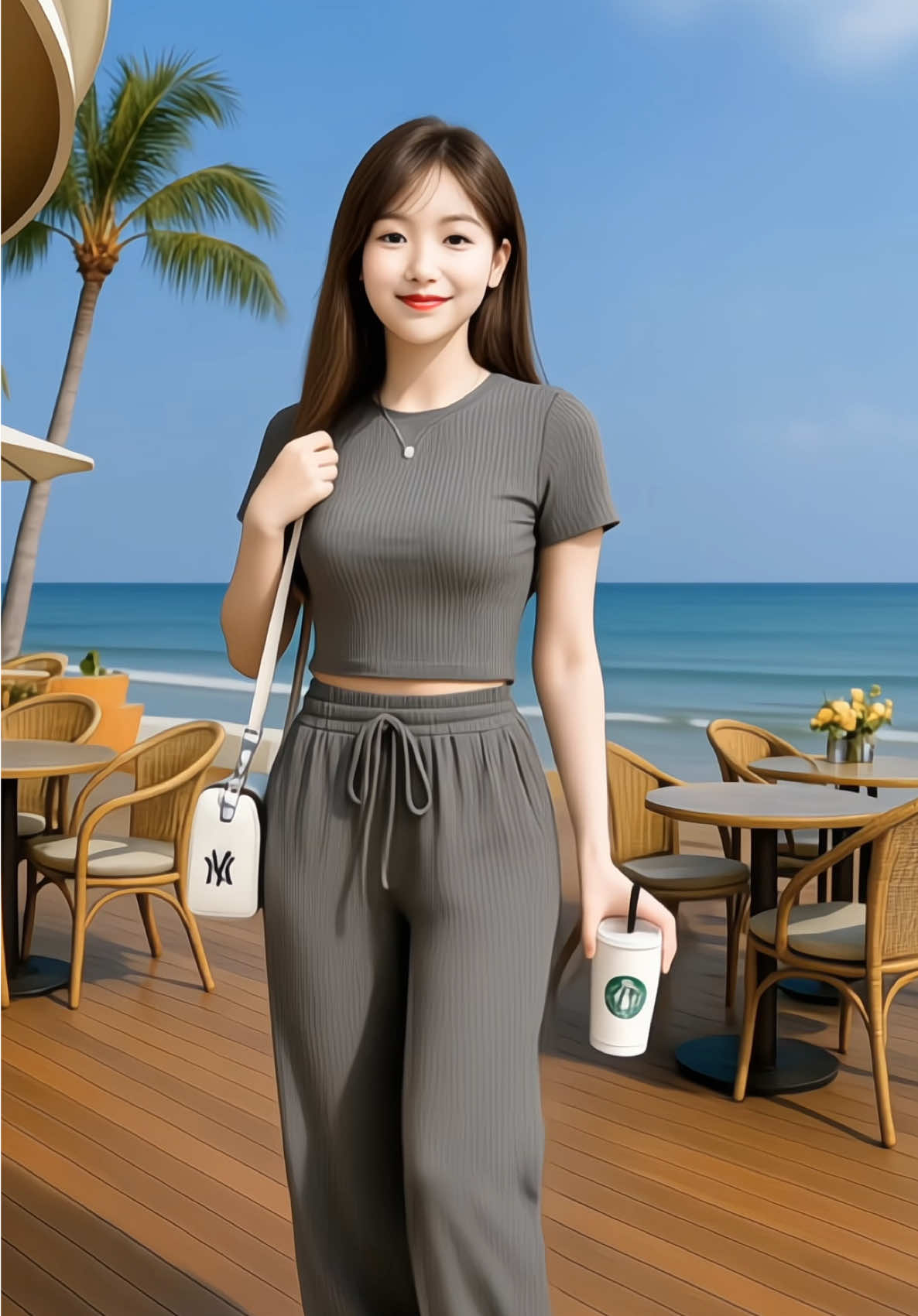Bộ quần áo thun tăm cộc tay nữ#bo #bodo #foryou #trending #xuhuong  @Mặc là xinh 