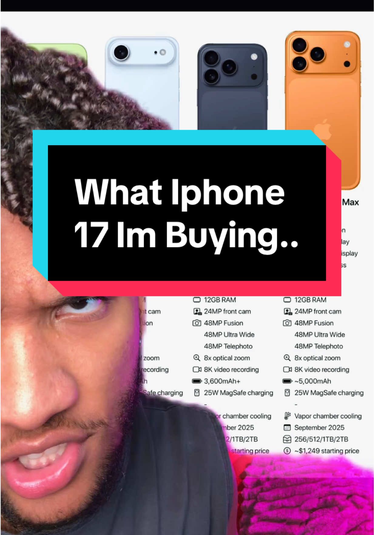 What IPhone 17 I’m Buying.. #carterpcs #tech #techtok #iphone17 #apple 