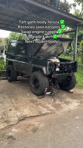 FULL RESTOMOD ( restorasi modifikasi )  taft GT dari palembang! #taftruggerindonesia #taft #taftturbo #taftdieselindonesia #taftgt #taftgt4x4 #tafthiline #daihatsutaft #turbodiesel #taftdiesel_id #kartikagarage #taftrocky #taft4x4 