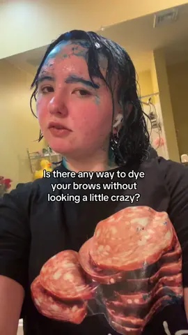 This isn't even the worst of it💔 anyways how to get splat off skin #fyp #hairdye #bluehair #skibidi #hairtok 