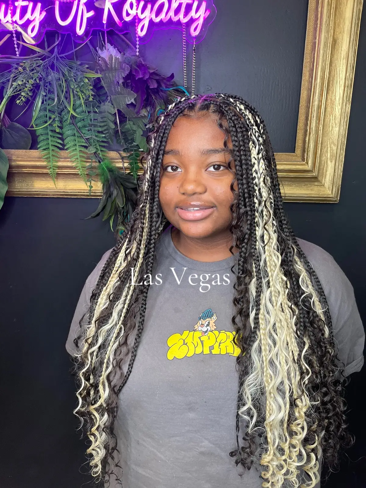 RETURNING LAS VEGAS CLIENT 🙌🏽💕 @itz.kennedy3  Welcoming back my Loyal client 😍 She came in and received extra boho medium knotless braids 😍💜.  EXTRA BOHO SMEDIUM KNOTLESS 🥰🙏🏽 💜💜💜💜💜💜💜💜💜💜💜💜💜💜 ✨Extra Boho SMedium Knotless  ✨4-5 hours