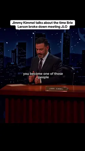 How Jennifer Lopez inspired Brie Larson to act #jlo #brielarson #jimmykimmel #fyp #viral 
