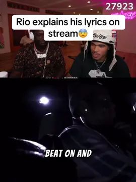 Rio explains his lyrics on Stream #rio #plaqboymax #twitch #stream 