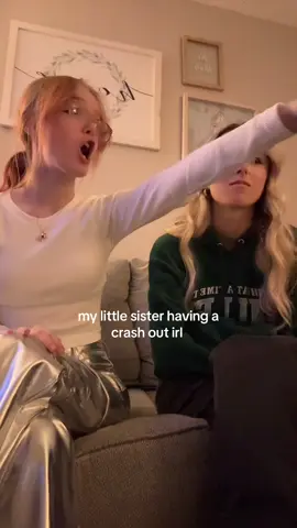 Except she doesn’t calm down 😂😂 #sister #littlesister #crashout 