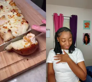 #duet with @grubspot #grubspot Chicken cheesy bread. ##fyp##foodtiktok