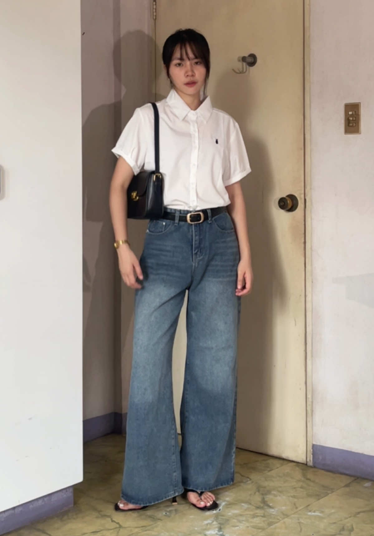 keeping it clean, keeping it classy. #outfitcheck #whitepolo #outfitinspo #TikTokFashion #fyp 
