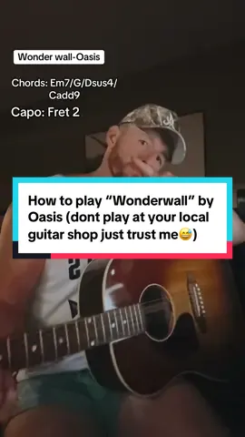 #oasis #wonderwall #easyguitar #guitarlesson 
