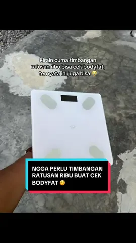 Sekian lama nabung ratusan ribu ternyata ada yang cuma 80ribuan udah bisa cek bodyfat 😭 #bodyfatscale #timbangandigital #bodyfat #rheven #digitalscale 