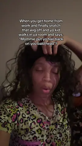 Kids are little walking insulters. #kidsbelike #momtok #work #wig #fypシ゚viral credits too: @itsjustierra 