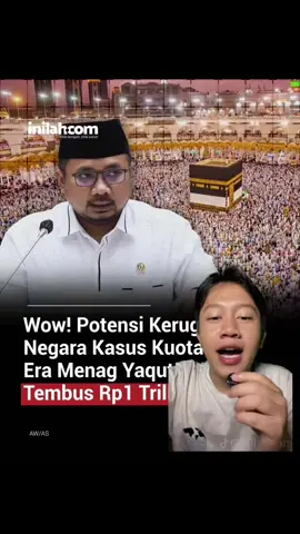 Dana buat ibadah juga gak lepas dari KORUPSI, KPK dan BPK terus melakukan penyelidikan lebih lanjut terhadap menag YAQUT . #fyp #menagyaqut #mentri  #danahaji #korupsi 