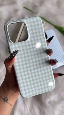 Just a while outfit + this case = instant aesthetic 💙✨ #phonecase #cutephonecases #stripe #gingham #viral  