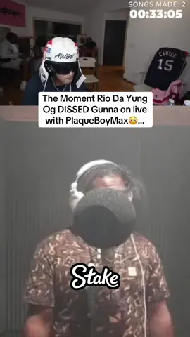 The Moment Rio Da Yung Og DISSED Gunna on live with PlaqueBoyMax😳… #plaqueboymax #riodayungog #twitch 