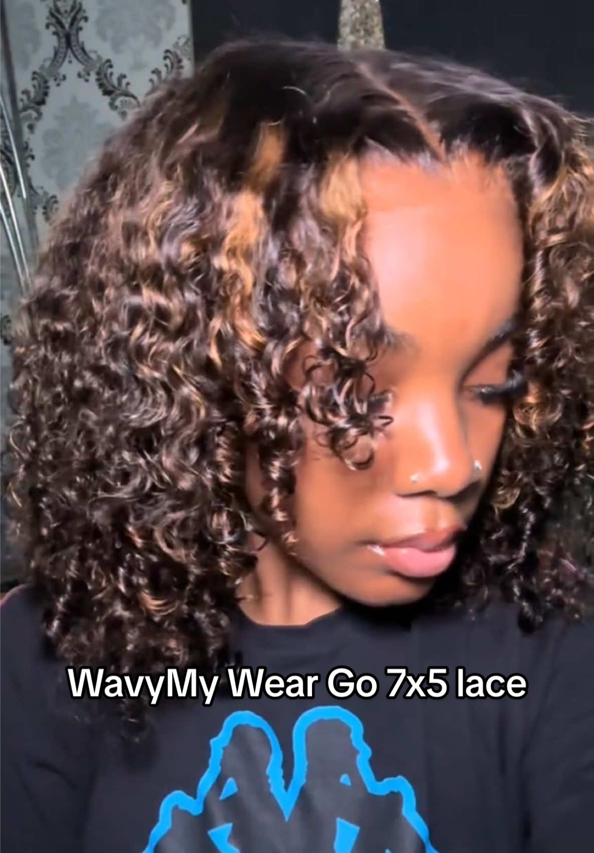 WavyMy Wear Go 7x5 Lace Highlight Water Wave Wig @Wavymy hair @WavyMyHair  #wavymyhair#wavymywig #Outdoorfun #wiginfluencer #dealsforyoudays