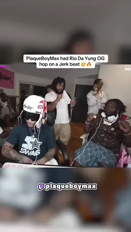 PlaqueBoyMax had Rio Da Yung OG hop on a Jerk beat 😮‍💨🔥 #plaqueboymax #riodayungog #fyp #viral #trending 