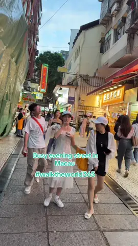 Busy Macau Street in the evening #macautiktok🇲🇴 #traveltok #fyp #viral #visitchina 