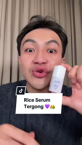 Replying to @tiaraaa🧚🏻‍♀️ thank you so mucha kak for loving rice serum FFY @Finally Found You ! 💜👀👑✨ #promomakanmerdeka #kerajaanglowing #skincare #FinallyFoundYou #serum 