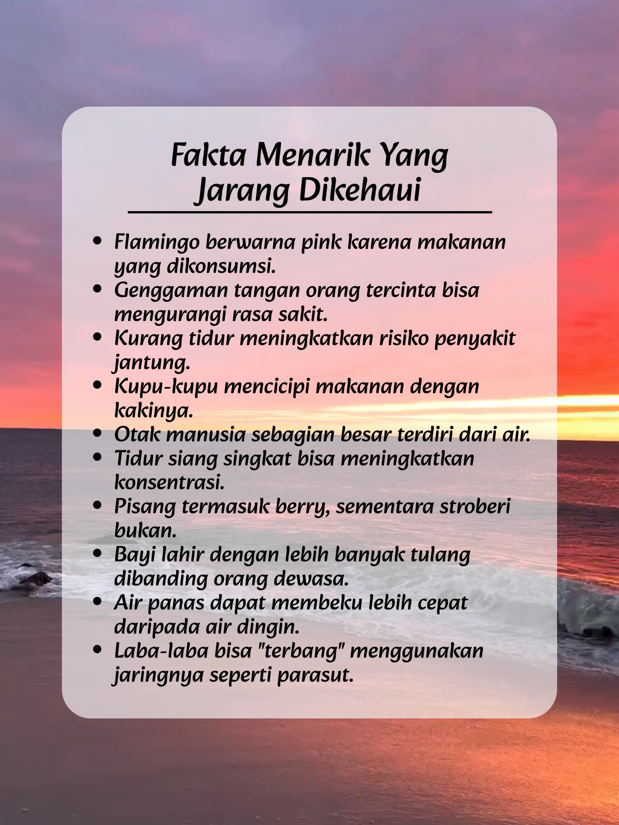 Fakta menarik part 2 #faktamenarik #faktaunik