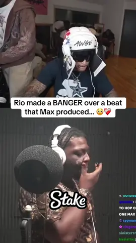 Rio made a BANGER over a beat  that Max produced… 😳❤️‍🩹#plaqueboymax #twitch #rap 