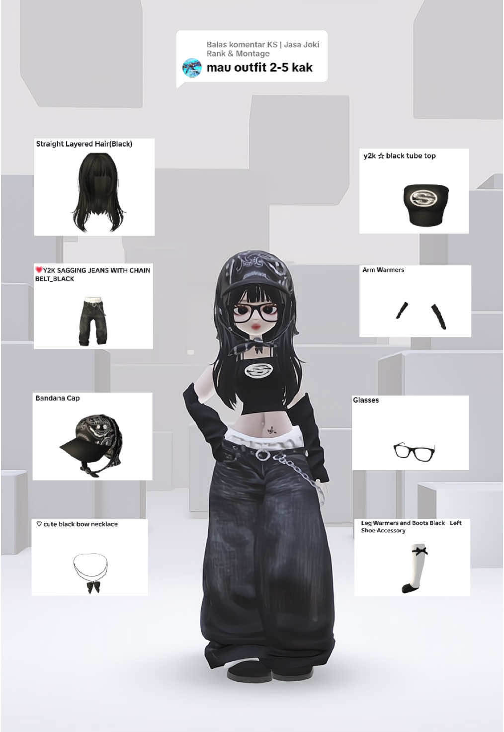 Membalas @KS | Jasa Joki Rank & Montage outfit kalcer  #robloxoutfitideas #robloxindonesia #robloxedit #roblox #trends #robloxfyp #robloxgames 