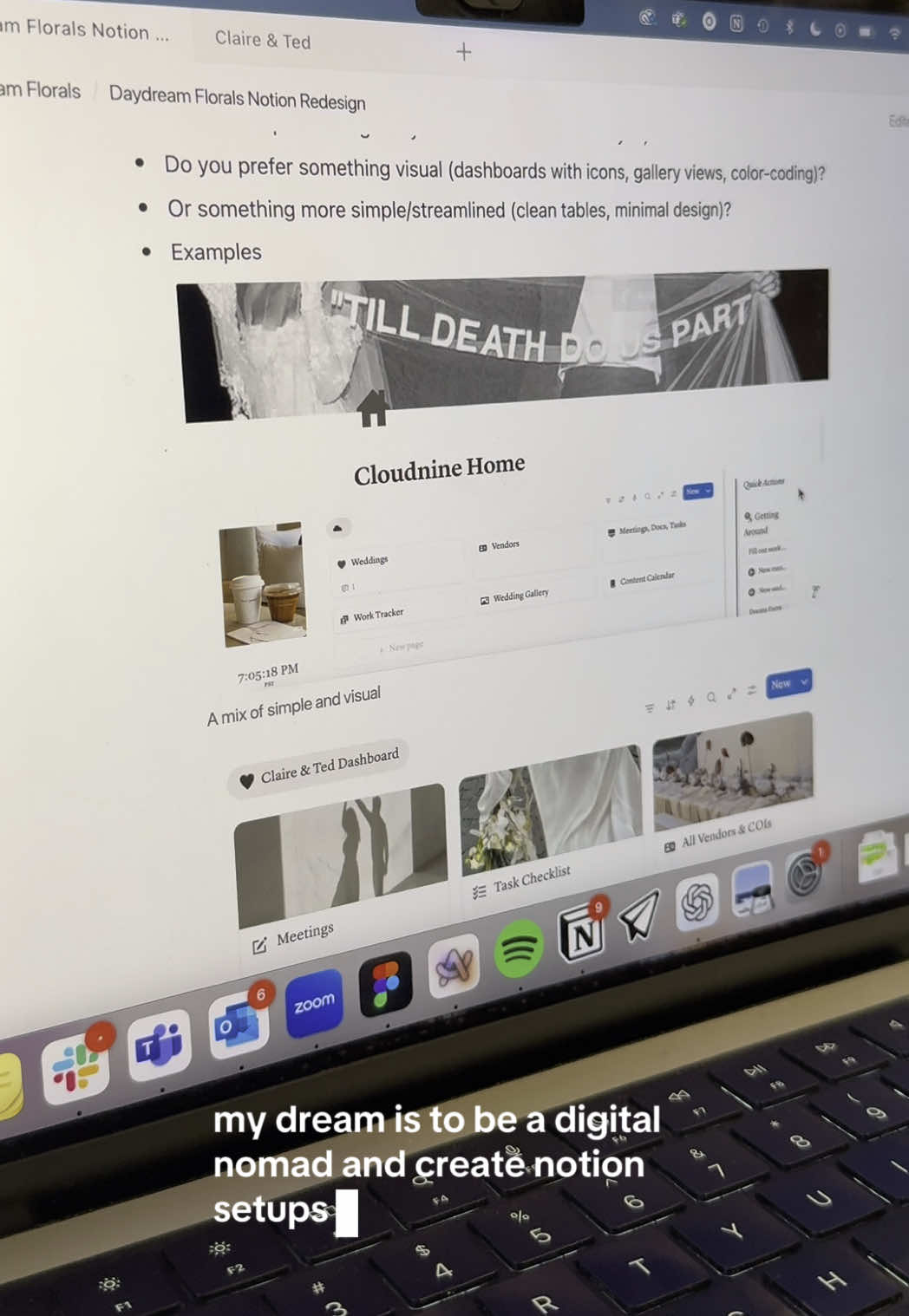 (39/75) shoutout to my wedding planner for trusting me change our processes and sharing our workspace to other vendors 😭🤍 it makes me so happy to help others organize lol, esp when they share that it’s user friendly!!!  @Notion #notionapp #notionworkspace #notiontok #SmallBusiness #events events industry, vendor, wedding industry, small business owner, organization, workspace, notion redesign