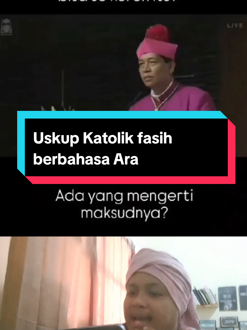 Uskup Katolik fasih berbahasa Arab. #truegospel  #apologetkristen #dialogkristenislam #tiktokkristen #toleransiberagama 