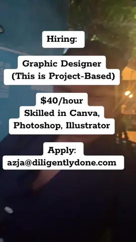 Apply: azja@diligentlydone.com #recruitment #graphicdesign 