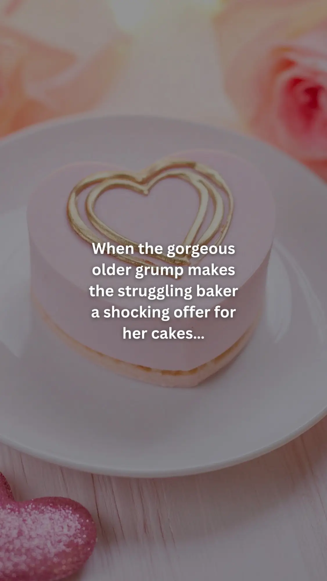 He’s obsessed with her icing 🧁  #forcedproximity #agegapromancebook #grumpysunshineromance #hefallsfirst #kindleunlimitedromancebooks 