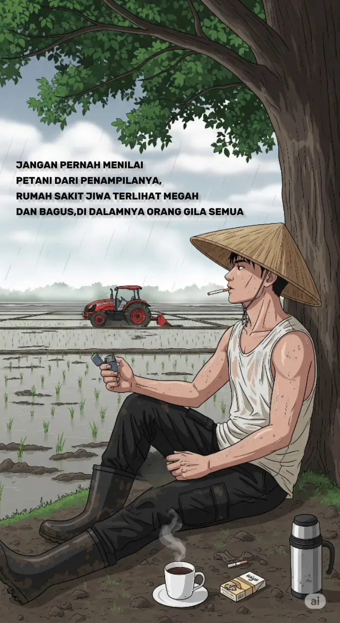 Di balik topi jerami, pakaian sederhana, dan tangan yang kasar, tersimpan kerja keras, kecerdikan, dan dedikasi seorang petani. Penampilannya mungkin tak seperti orang kota, tapi hasil jerih payahnya tidak hanya memberi kehidupan bagi banyak orang, tapi juga menciptakan aset dan panen yang cukup untuk tabungan jangka panjang. Jangan menilai petani dari apa yang terlihat—hargai usaha, keberanian, dan ketekunan mereka yang menanam benih harapan di bumi. #motivasipetani #petanimilenial #PetaniMuda #petaniindonesia🇮🇩🇮🇩🇮🇩🌿🌿 