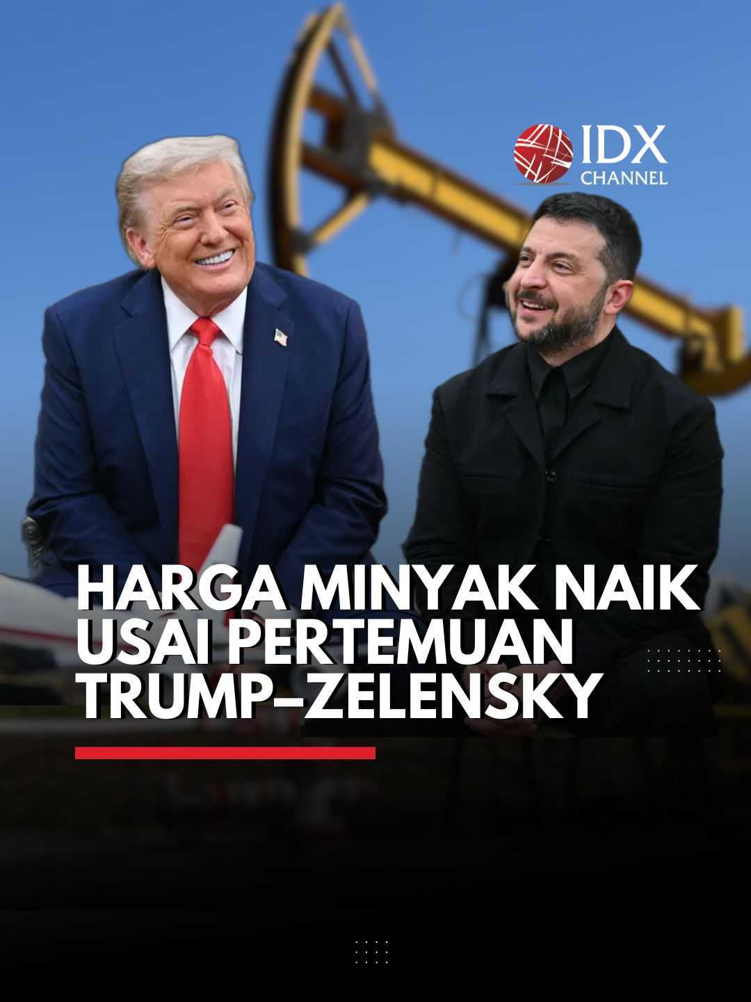 Harga minyak naik sekitar 1% pada Senin, setelah perundingan antara Presiden AS Donald Trump dan Presiden Ukraina Volodymyr Zelensky. Kenaikan ini terjadi menyusul pertemuan puncak AS–Rusia di Alaska yang belum menghasilkan keputusan penting.#idxchannel #idxchannelcommunity
