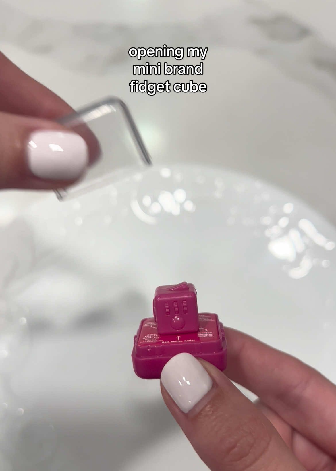 Opening my Mini Brand Fidget Cube 🩷 #openingminibrands #minibrands 