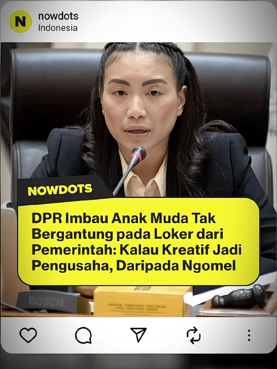 🚨  BREAKING NEWS 🚨 SC : NOWDOTS   #dpr #anakmuda #loker #kreatif #rahayusaraswati 
